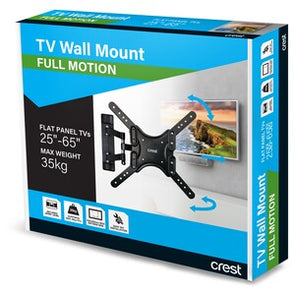 Crest Medium to Large Full Motion TV Mount - 25-55 Inch