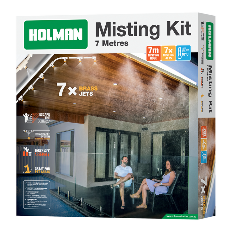 Holman 7m Misting System Kit MK210313/Cools Down Patios, Recreation, Pet Areas