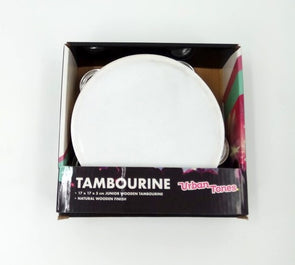 Urban Tunes Tambourine - White / Suitable for Kids 5-7 Years