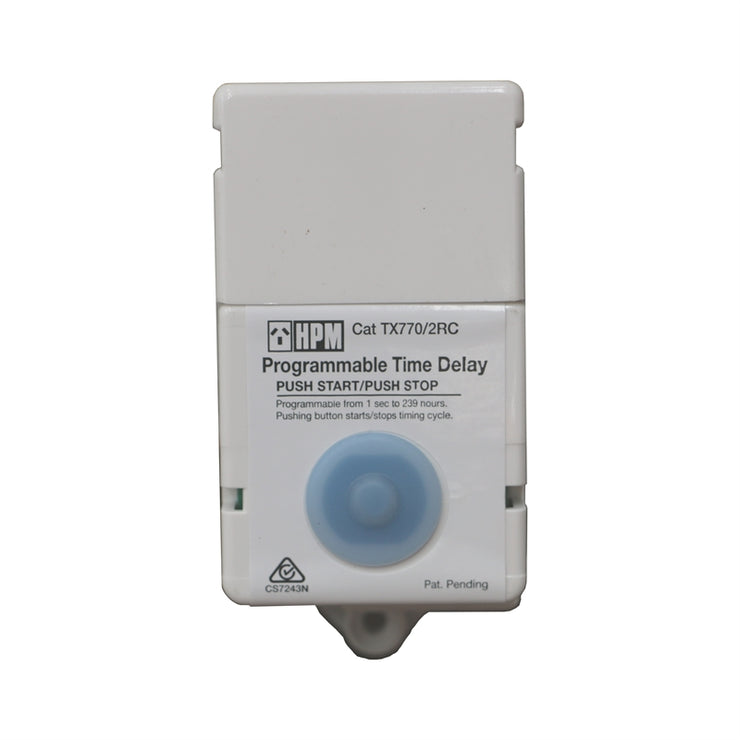 HPM Push Start / Stop Time Delay Switch-White