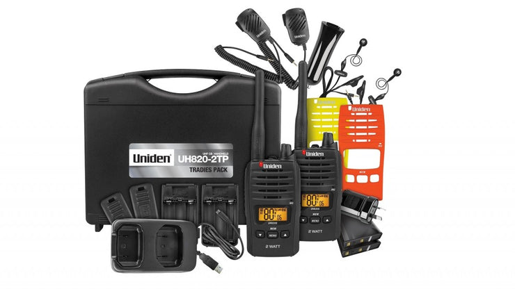 Uniden UH820 S UHF Handheld Radio - Twin Pack