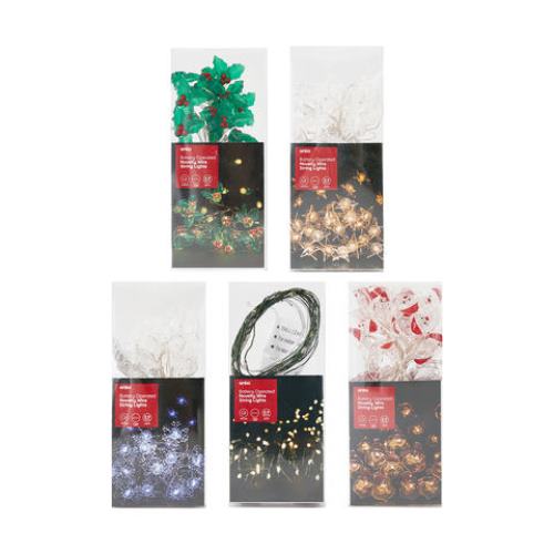 Novelty Wire String Lights - Assorted*/ Battery Operated / Indoor Use