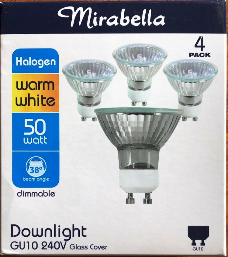 Halogen downlight store globes