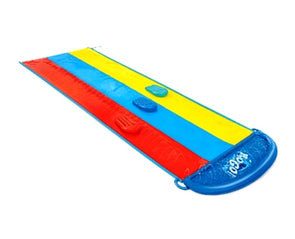 H2OGO Triple Water Slide With 3 Body Boards / Multi-Colour /Size 6.4m x 2.07m