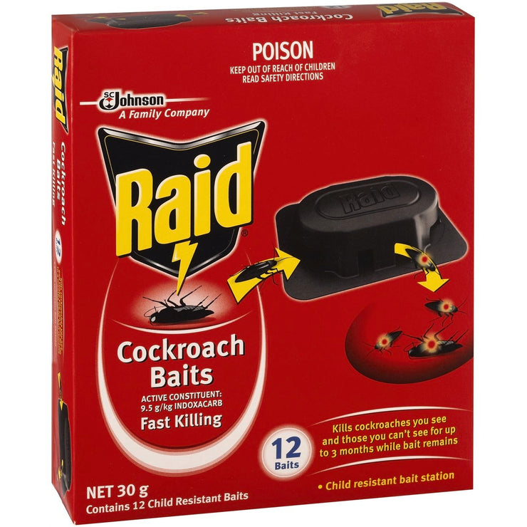 Raid Cockroach Bait - 12 Pack