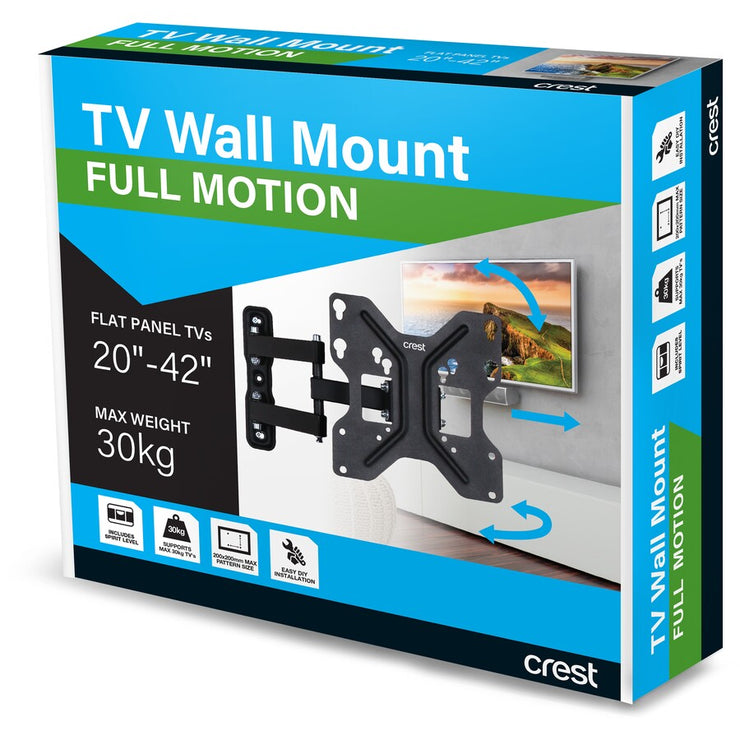 Crest Medium Full Motion TV Mount - 20-42 Inch