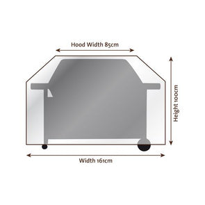 Jumbuck 4 Burner Hooded BBQ Cover/ 161W x 65D x 100H cm