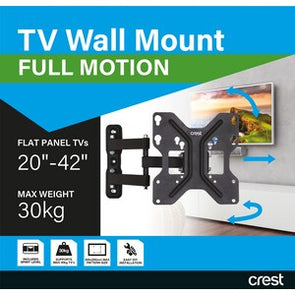 Crest Medium Full Motion TV Mount - 20-42 Inch