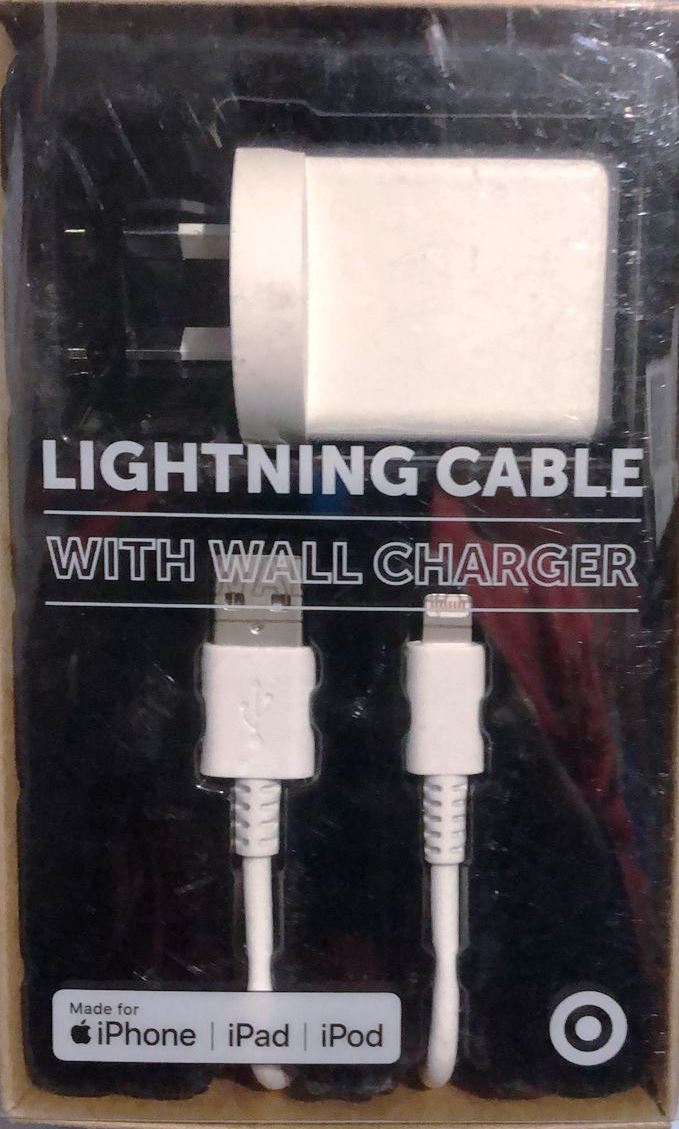 Lighting Cable With Wall Charger