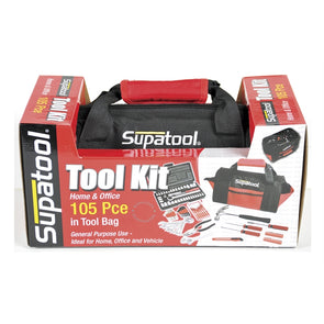 Supatool 105 Piece Tool Bag Kit with Canvas Bag