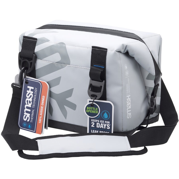 Smash Tough Cooler Bag 13L- Grey/ Ideal for Camping & Outdoors