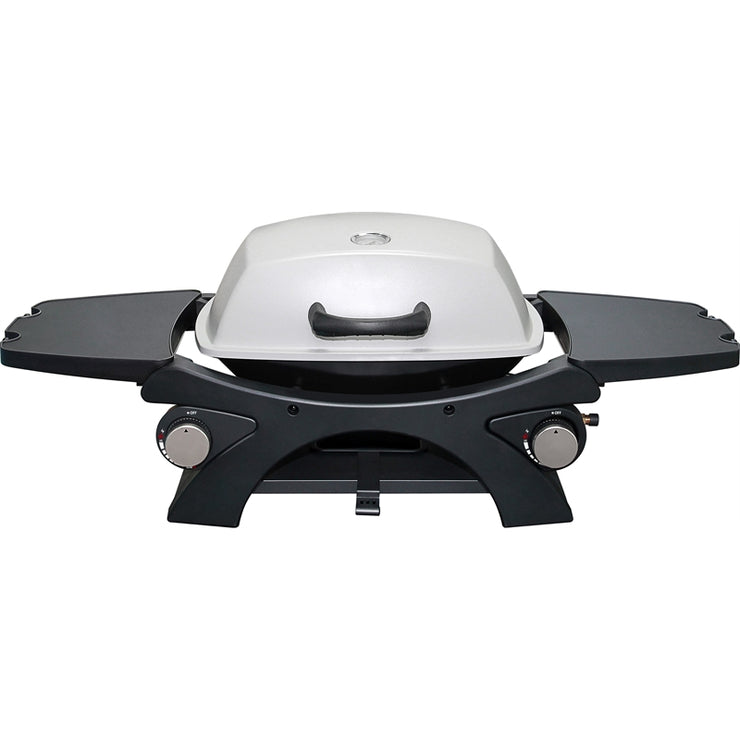 Jumbuck Double Burner Portable BBQ-Black Solid Steel