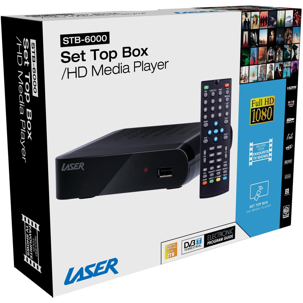 Laser Set Top Box HD PVR HDMI Media 6000 – TheITmart