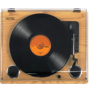 DGTEC Turntable With Built-in Speakers / RV-N120BA / 3 Speed Control