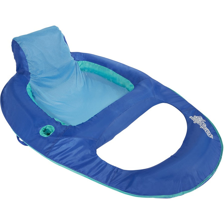 Spring Float Recliner Pool Lounge Chair - Blue