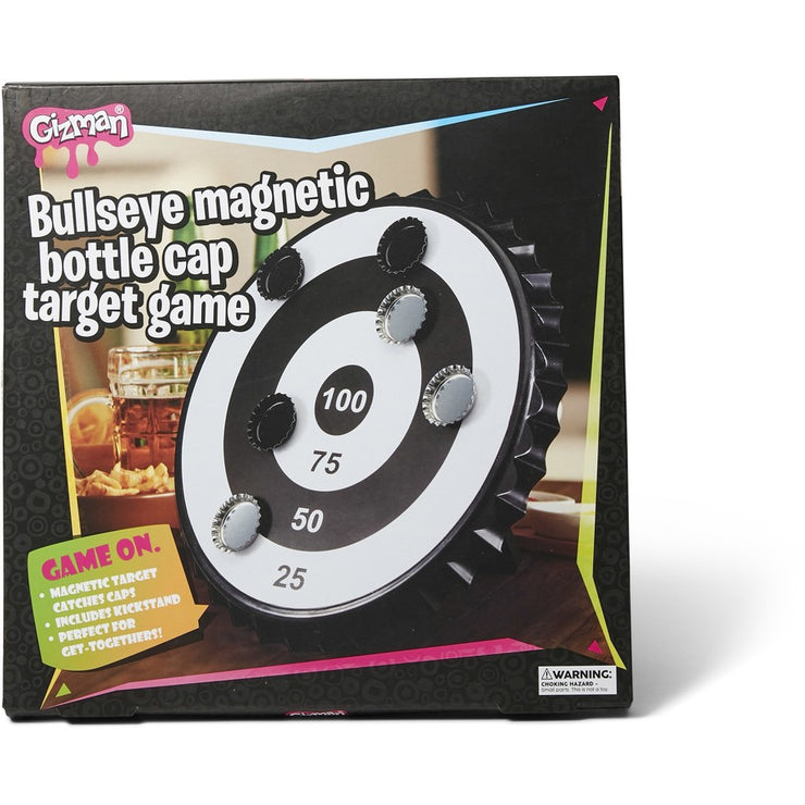 Gizman Bullseye Magnetic Bottle Cap Target Game/Perfect for Get Togethers