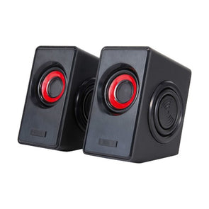 Anko 3W x 2 Tall Desktop PC Speakers - Black