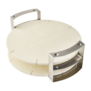 Matador Stackable Pizza Stone / Stainless Steel Handles