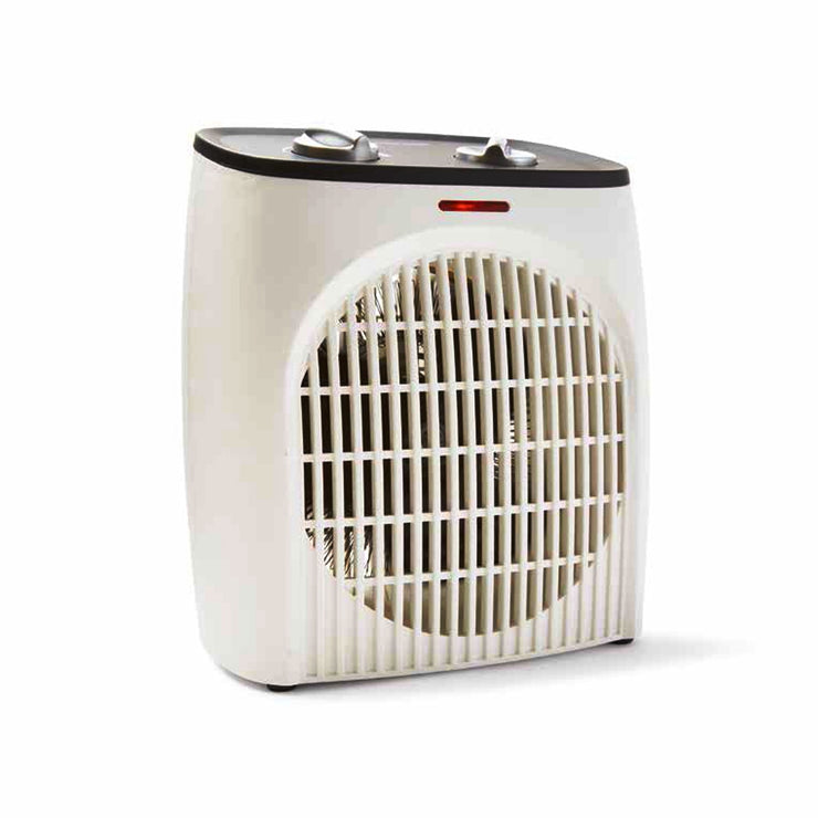 Anko 2000W White Fan Heater/ 2 Heat Settings/ Overheat Protection