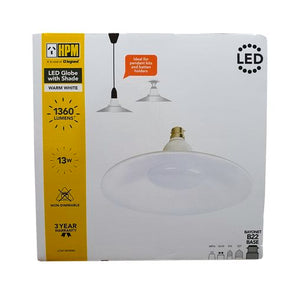 HPM LED Light Globe With Shade