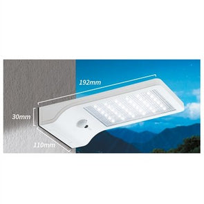 Arlec Ritter Sensor up to 400 Lumen Solar Wall Light - White / Black