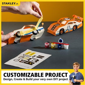 Stanley Jr. Race Car Tool Kit - Suitable for Ages 5+ Years