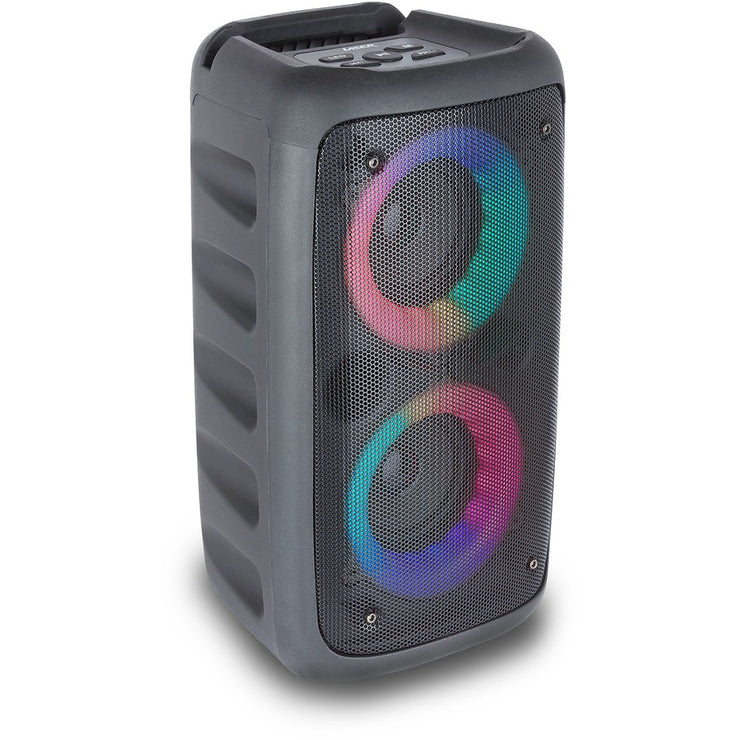 Laser Liquid LED Party Speaker- Black / FM Radio/ USB and Micro SD Card Ports