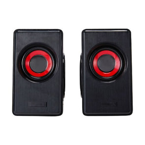 Anko 3W x 2 Tall Desktop PC Speakers - Black