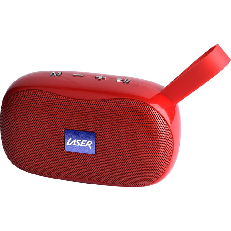 Laser TWS Bluetooth Pocket Speaker - Red & Blue