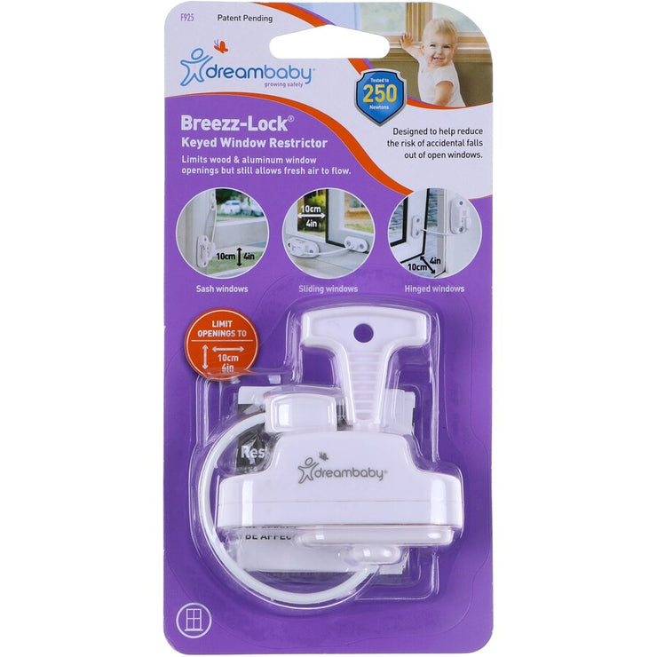 Dreambaby BREEZZ-LOCK Keyed Window Restrictor