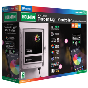 Holman RGB Colour Bluetooth Garden Light Controller with Inbuilt Transformer