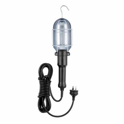 Arlec 60W Handheld Work Light With 5m Lead & Tough Metal Cage/Hanging Hook