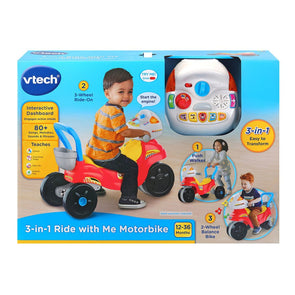 VTech 3-in-1 Ride with Me Motorbike