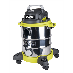 Ryobi 20L Stainless Steel Wet Dry Workshop Vacuum/Powerful Motor