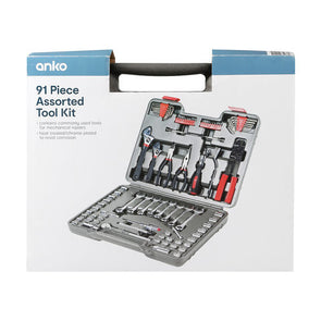 Anko 91-Piece Mechanic Tool Set - Easy to Carry