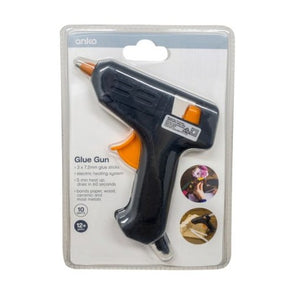 Anko 10W Glue Gun - Black / Fits 7.2mm Glue Sticks