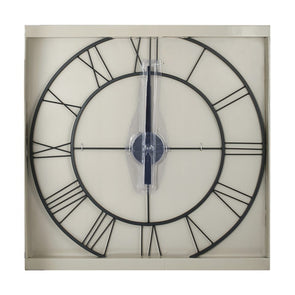 Anko Large Metal Clock / Black / For Indoor Use