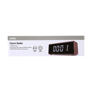 Anko Clock Radio - Rose Pink