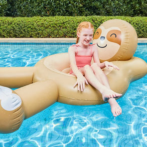 Inflatable sloth hot sale pool float