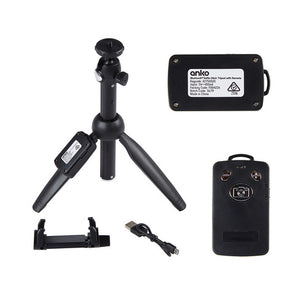 Anko Black Bluetooth Selfie Stick Tripod with Remote