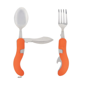 4-in-1 Multi-Function Deluxe Cutlery Tool / Ideal for Camping & Hiking