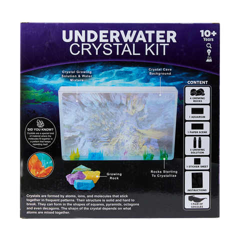 Underwater Crystal Kit/Grown with crystal solution and rocks