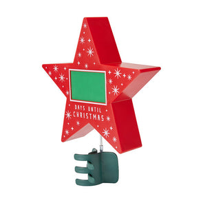 Anko Festive Countdown Star Tree Topper with Digital Display