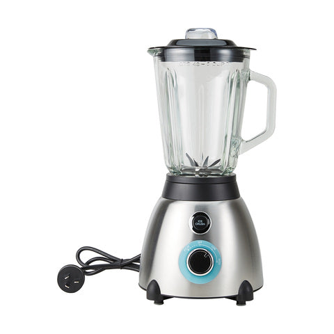 Anko 1.5L Stainless Steel Blender - Glass Jug