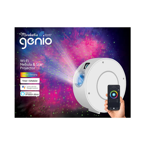 Mirabella Genio Wi-Fi Nebula & Star Projector Colour White