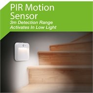 Arlec Motion Sensor 4 LED Rechargeable Step Light/PIR Motion Sensor/Magnetic Back