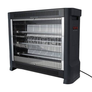 Anko Black Radiant Heater/ 3 Heat Settings / Safety Tip-Over Switch