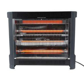 Anko Black Radiant Heater/ 3 Heat Settings / Safety Tip-Over Switch