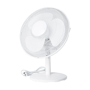 Anko 30cm Bench Fan - 3 Speed Settings / White