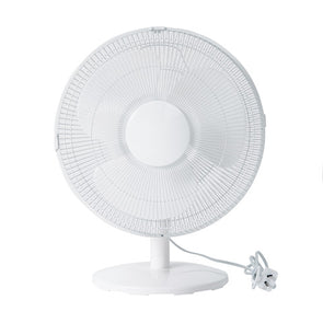 Anko 30cm Bench Fan - 3 Speed Settings / White